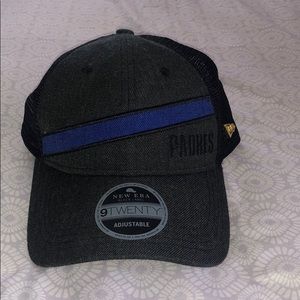 Dark grey & black Padres hat